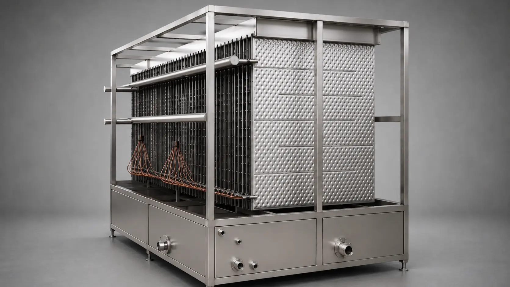 Falling film chiller industrial cooling system